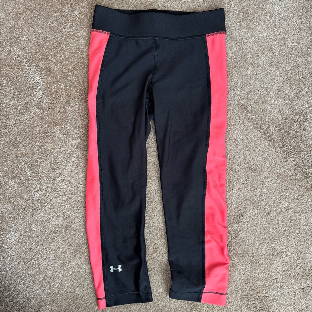 Under Armour Black and Pink Leggings